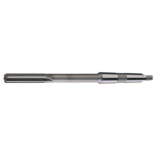 1-1/8 STR / RHC HSS Taper Shank Straight Flute Reamer - Bright - Exact Industrial Supply
