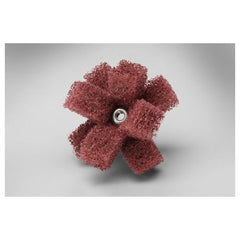 Scotch-Brite Cross Buff 2″ × 1/2″ × 2 PLY × 8-32 High Strength A VFN - Exact Industrial Supply