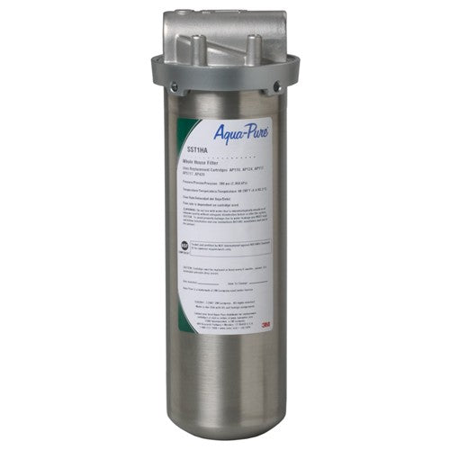 3M Aqua-Pure SST Series Whole House Water Filter Housing SST1HA 5592001 1 High Standard Stainless Steel - Exact Industrial Supply