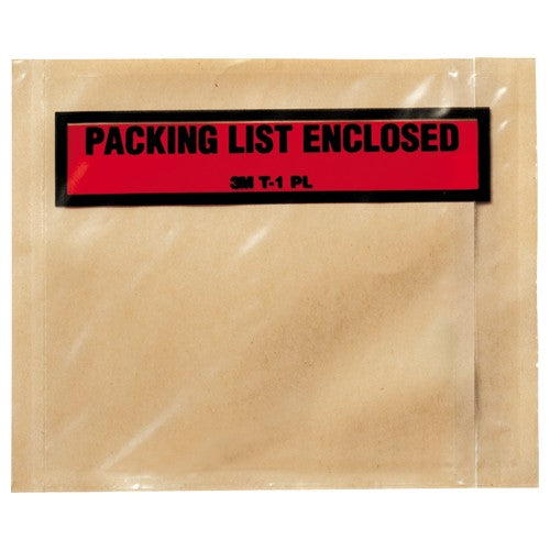 3M Top Print Packing List Envelope PLE-T1 4.5″ × 5.50″ - Exact Industrial Supply