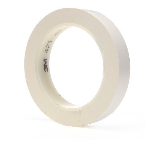3M Vinyl Tape 471 White 3/4″ × 36 yd 5.2 mil - Exact Industrial Supply