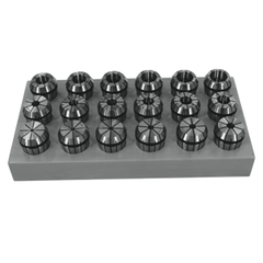 ER-25 Collet Set - Part #  25-SET18-INCH - Exact Industrial Supply
