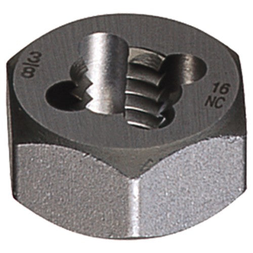 9/16-12 0650 Carbon Steel Hexagon Rethreading Die - Exact Industrial Supply
