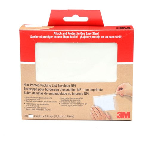 4-1/2 in × 5-1/2 in Non Print Packing List Envelope Alt Mfg # 92039 - Exact Industrial Supply