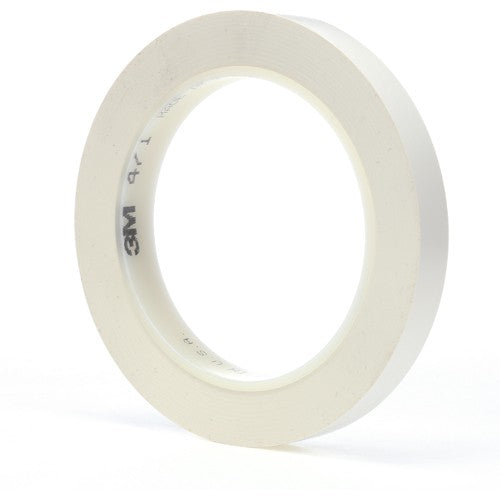3M Vinyl Tape 471 White 1/2″ × 36 yd 5.2 mil - Exact Industrial Supply