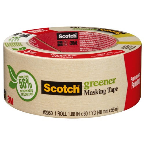Scotch General Purpose Masking Tape 2050-48MP 1.88″ × 60.1 yd (48mm × 55m) - Exact Industrial Supply