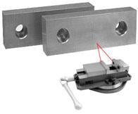 Machinable Aluminum and Steel Vice Jaws - SBM - Part # VJ-401 - Exact Industrial Supply
