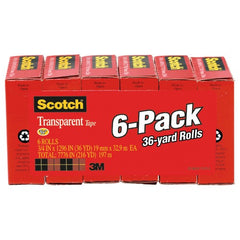 Scotch Tape 600-6PK 3/4″ × 1296″ - Exact Industrial Supply