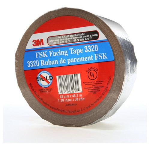 48 mm × 45.7 m FSK Facing Tape Silver Alt Mfg # 31530 - Exact Industrial Supply