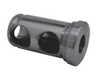 Type J Tool Holder Bushings - Part # TBJ-12-0375-B - (OD: 1-1/4") (ID: 3/8") (Center Hole Distance: 1" & Shoulder to Center of First Hole: 5/8" ) (# of Holes: 2 & Hole Size: 3/4") (Length Under Head: 2-1/8") - Exact Industrial Supply
