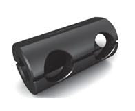 Type L Tool Holder Bushings - Part # TBL-15-0625 - (OD: 1-1/2") (ID: 5/8") (# of Holes: 2 & Hole Size: 7/8") (Center Hole Distance: 1-5/8" & End to Center of First Hole: 3/4") (Overall Length: 3") - Exact Industrial Supply
