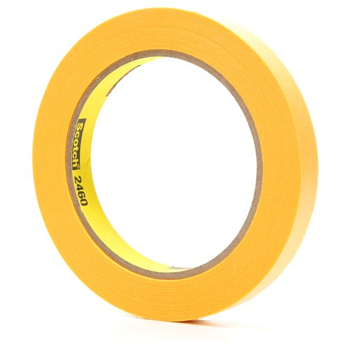 Scotch Ultimate Paint Edge Masking Tape 2460 Gold 1/2″ × 60 yd 3.3 mil - Exact Industrial Supply