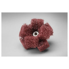 Scotch-Brite Cross Buff 1-1/2″ × 1/2″ × 2 PLY × 8-32 High Strength A VFN