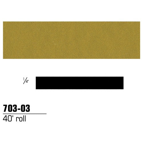 1/4 in × 40 ft 3M™ Scotchcal™ Striping Ta Gold Metallic Alt Mfg # 70303 - Exact Industrial Supply