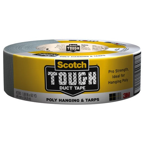 3M Poly & Tarps Duct Tape 2360-C 1.88″ × 60 yd (48.0 mm × 54.8 m) - Exact Industrial Supply