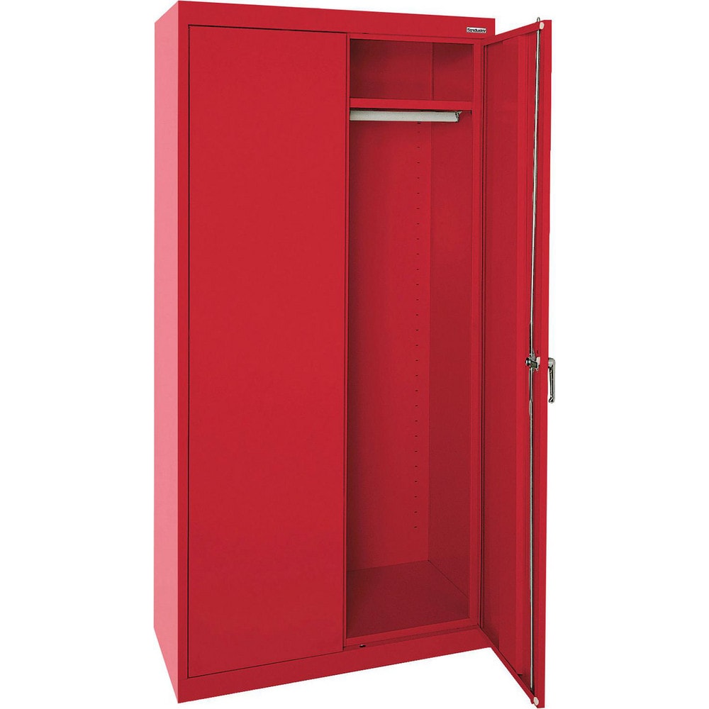 Steel Lockable Wardrobe Cabinet Cabinet: 36" Wide, 24" Deep, 72" High