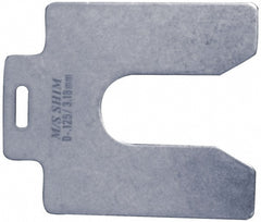 Metal Shim Stock: Slotted, 0.0750" Thick, 4" Long, 4" Wide, Stainless Steel