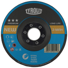 Cutoff Wheel: 4-1/2" Dia, 1/4" Thick, Zirconia Alumina