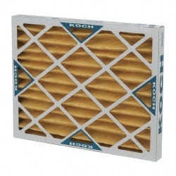 Pleated Air Filter: Wireless Pleated, MERV 11, Synthetic, 16" High, 20" Wide, 2" Deep