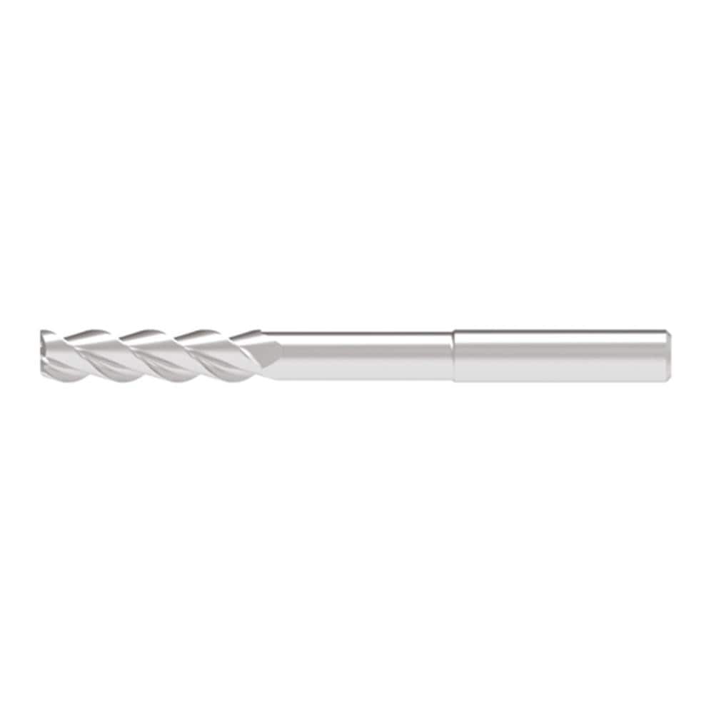 Corner Radius End Mill: 12.00 mm Dia, 49.00 mm LOC, 3.00 mm Radius, 3 Flute, Solid Carbide