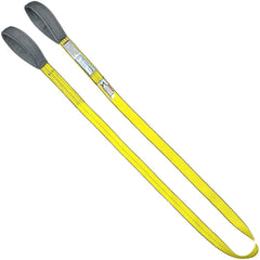 Flat Eye & Eye, Type 3 Web Sling: 3' Long, 3" Wide, 4800 lb Vertical Capacity, Nylon