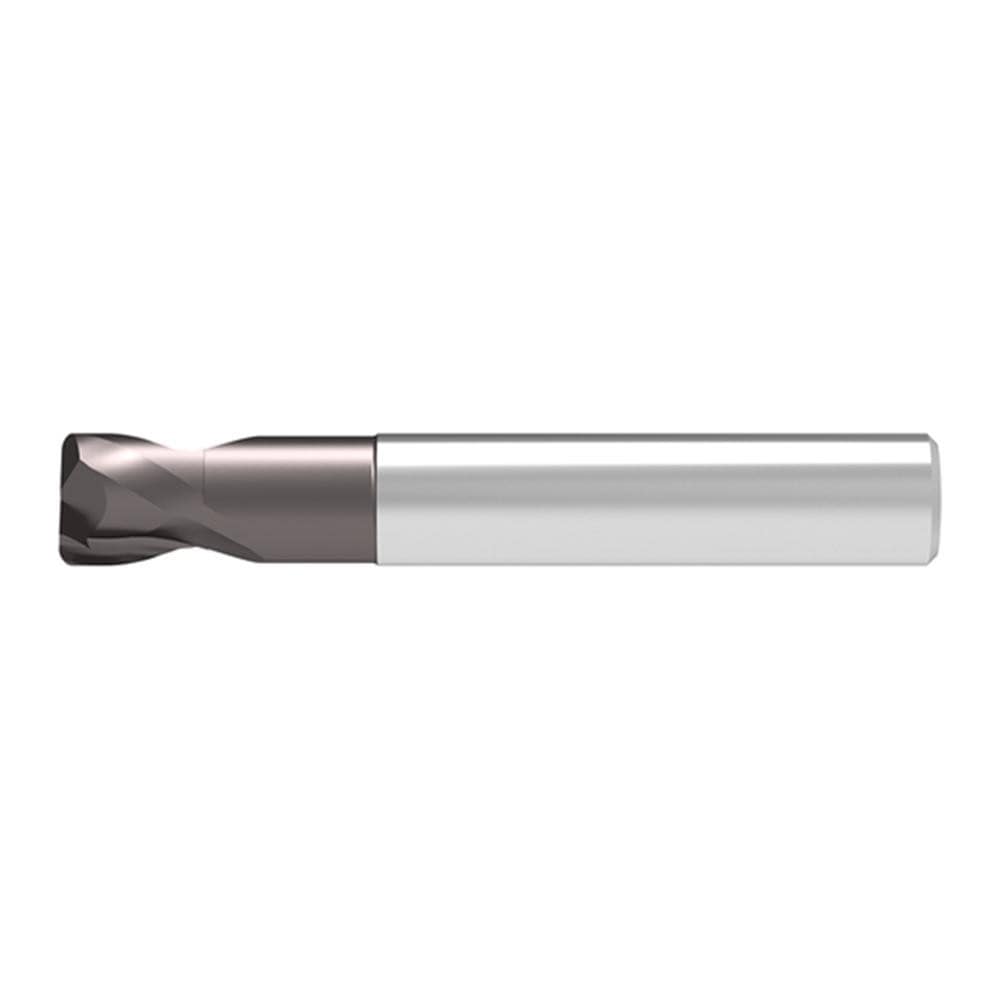 Corner Radius End Mill: 8.00 mm Dia, 4.00 mm LOC, 1.00 mm Radius, 2 Flute, Solid Carbide