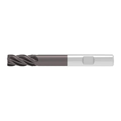 Corner Chamfer End Mill: 8.00 mm Dia, 19.00 mm LOC, 4 Flute, 0.25 mm Chamfer Width, Solid Carbide