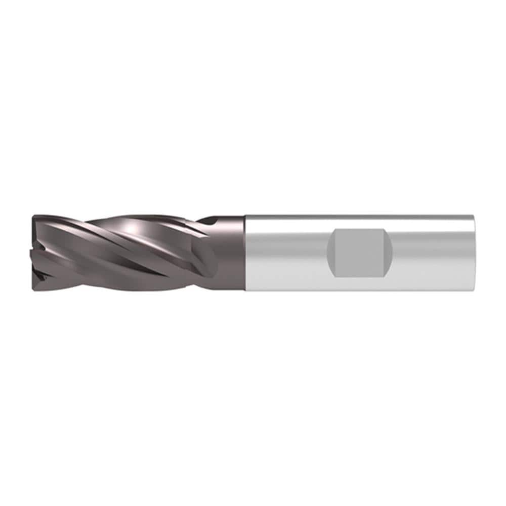 Corner Chamfer End Mill: 16.00 mm Dia, 32.00 mm LOC, 4 Flute, 0.35 mm Chamfer Width, Solid Carbide