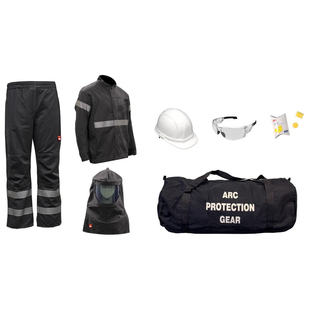 Arc Flash Clothing Kit: Size 3X-Large, Cotton, Jacket, Pants & Hoods