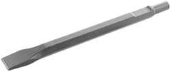 Hammer & Chipper Replacement Chisel: Scaling, 3" Head Width, 12" OAL, 1-1/4" Shank Dia