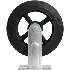 Caster Wheels; Wheel Diameter (Inch): 8; Mount Type: Plate; Wheel Width (Inch): 2; Wheel Hardness: Hard