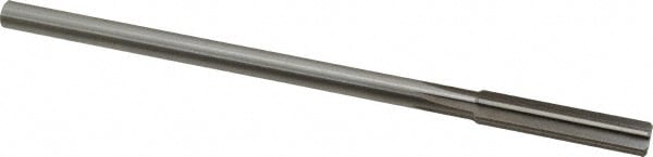 Chucking Reamer: 3/8" Dia, 7" OAL, 1-3/4" Flute Length, Straight-Cylindrical Shank, HSS