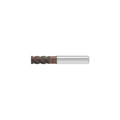 Corner Chamfer End Mill: 10.00 mm Dia, 22.00 mm LOC, 4 Flute, 0.20 mm Chamfer Width, Solid Carbide