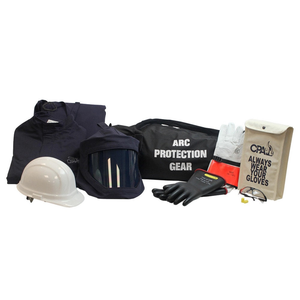 Arc Flash Clothing Kit: Size 2X-Large, Cotton, Bib Overalls, Hoods & Jacket