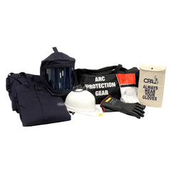 Arc Flash Clothing Kit: Size 2X-Large, Cotton, Bib Overalls, Hoods & Jacket