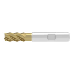 Corner Chamfer End Mill: 5.00 mm Dia, 13.00 mm LOC, 3 Flute, 0.12 mm Chamfer Width, Solid Carbide