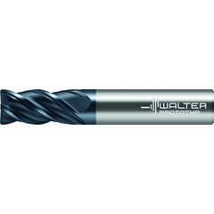 Corner Radius End Mill: 3/8" Dia, 1-3/4" LOC, 0.0600" Radius, 4 Flute, Solid Carbide