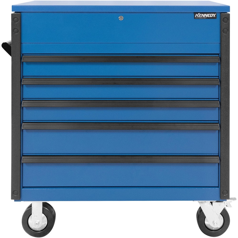 Steel Tool Roller Cabinet: 39" Wide, 43" High, 20" Deep, 5 Drawer