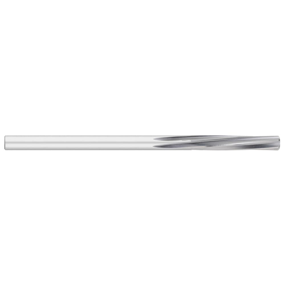 Chucking Reamer: #27, 4" OAL, 1" Flute Length, Straight-Cylindrical Shank, HSS