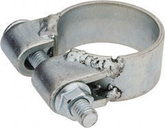 Band Clamp: BCE Band Style, 0.12" Thick, Zinc-Plated Steel