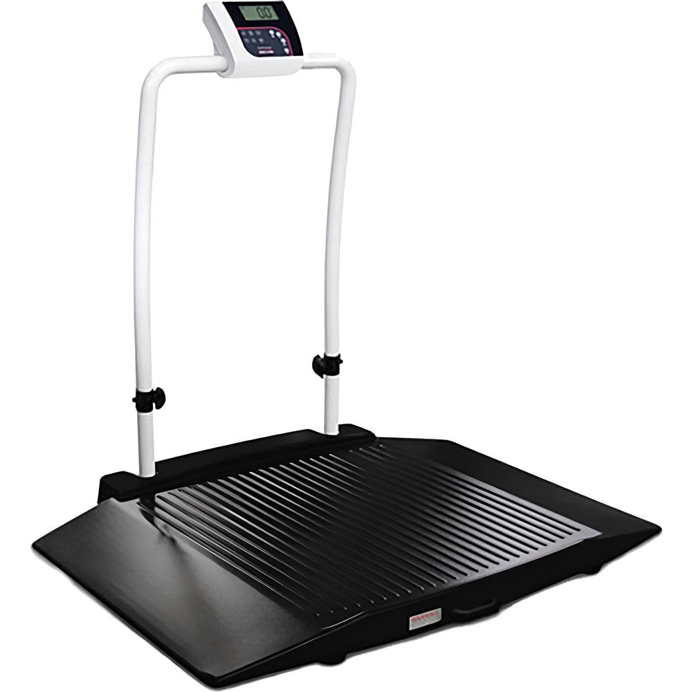 Personal & Medical Digital & Beam Scales; Scale Type: Wheelchair Scale; Display Type: 5-Digit LCD; Capacity (Lb.): 1000; Capacity (Kg): 450; Graduation: .2; Overall Height (Inch): 45