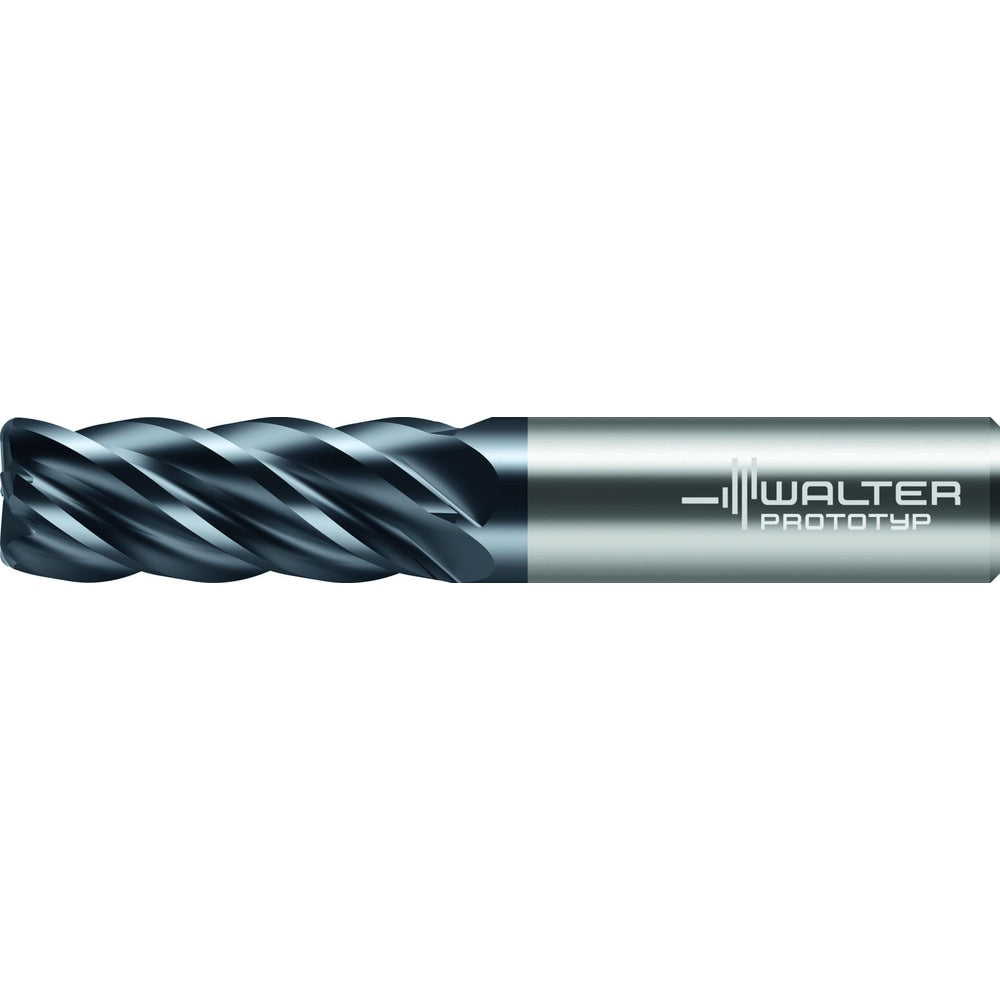 Corner Radius End Mill: 1/2" Dia, 1-1/4" LOC, 0.1200" Radius, 5 Flute, Solid Carbide