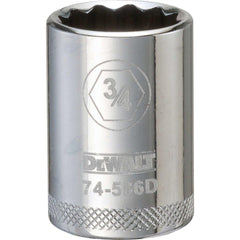 Standard  Hand Socket: 1/2" Drive, 3/4" Socket, 12-Point