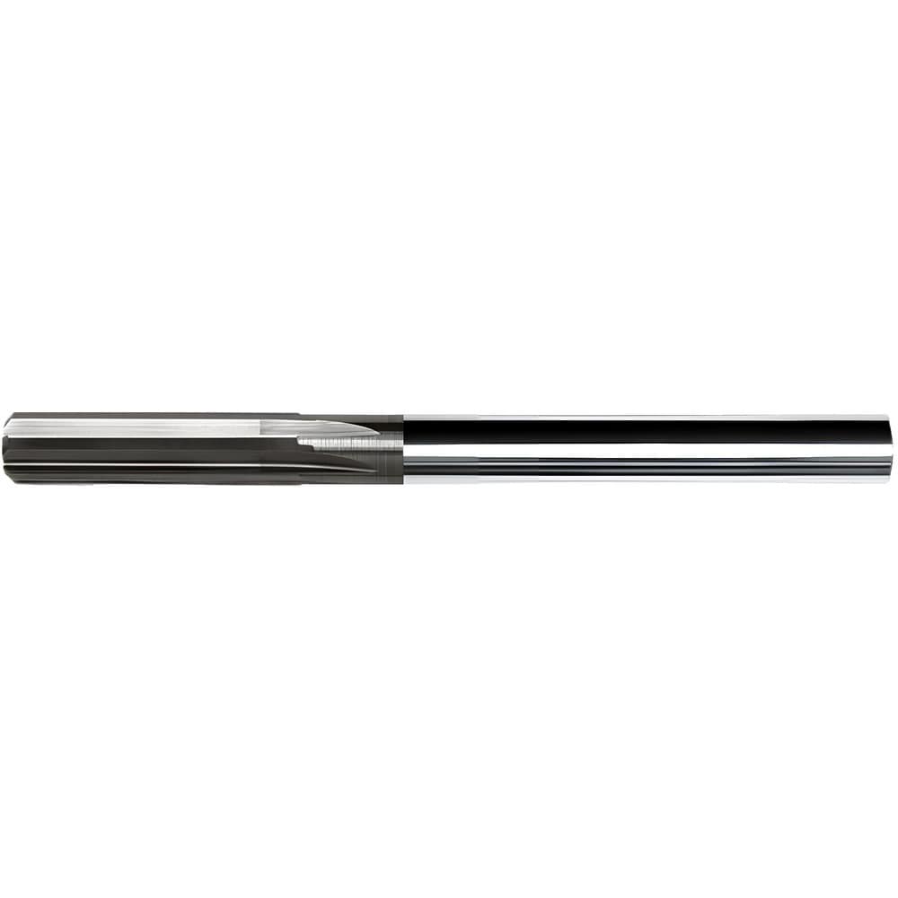 Chucking Reamer: 0.4540" Dia, 4" OAL, 1-3/8" Flute Length, Straight-Cylindrical Shank, Solid Carbide