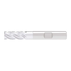 Corner Chamfer End Mill: 3.00 mm Dia, 8.00 mm LOC, 4 Flute, 0.10 mm Chamfer Width, Solid Carbide