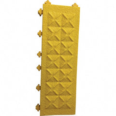 Anti-Fatigue Modular Anti-Fatigue Flooring Mat: Dry & Wet Environment, 6" Long, 18" Wide, 1" Thick, Yellow