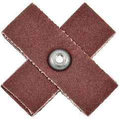 Cross & Square Pads; Pad Type: Cross; Abrasive Type: Coated; Grade: Fine; Grit: 120; Eyelet Size: 8-32; Pad Length: 1.5000; Pad Width: 0.50; Abrasive Material: Aluminum Oxide