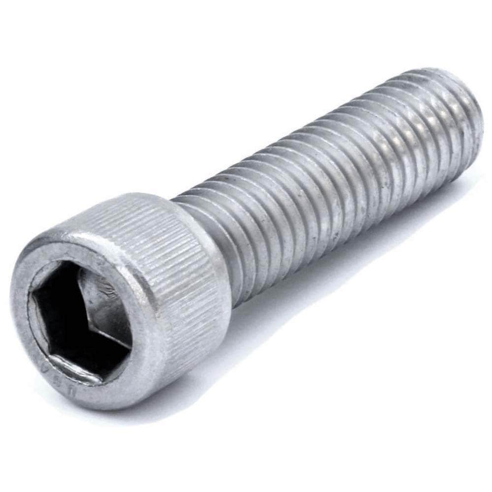 Hex Socket Cap Screw: 3/8-16 Thread, 5/8" Length Under Head, Stainless Steel, Bright/Uncoated Finish