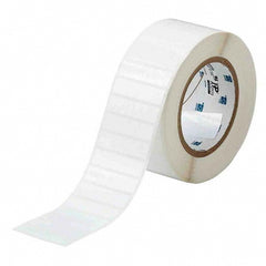 Label Maker Label: White, Polyester, 3,000 per Roll