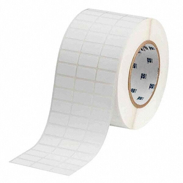 Label Maker Label: White, Polypropylene, 10,000 per Roll